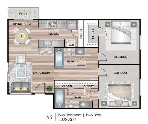 Floor plan B3