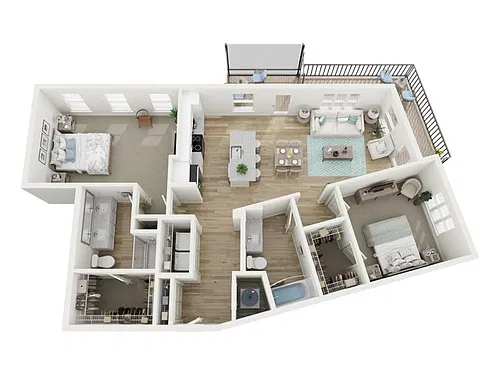Floor plan B3-B