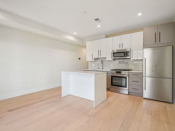 Large kitchen, eating, dining and living area.