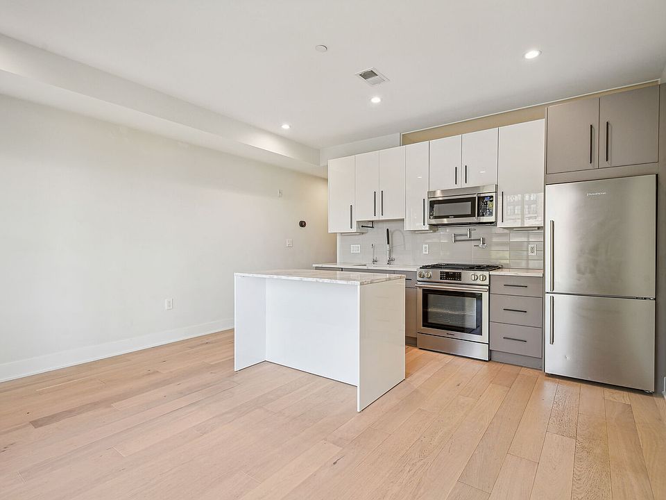 Large kitchen, eating, dining and living area.