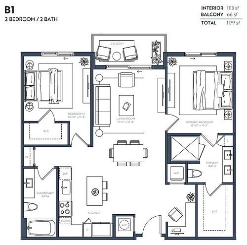 Floor plan B1