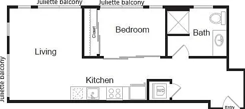 X01 Urban 1BED Units 301-701 (562-564sqft) X01 Urban 1BED Units 301-701 (562-564sqft)