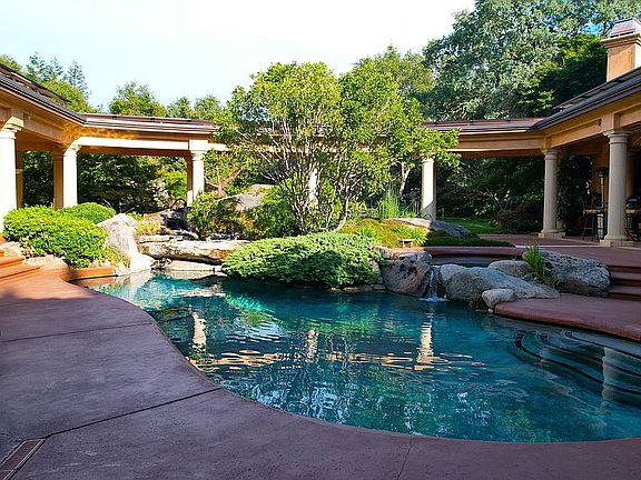 Pool,Spa, Waterfall,Koi Pond
