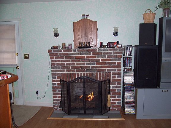 In the living room