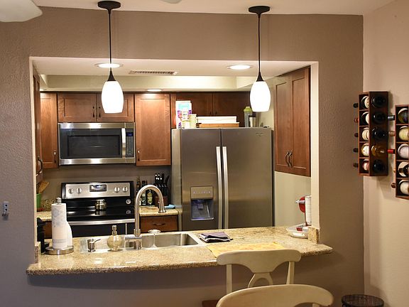 Kitchen pass through.