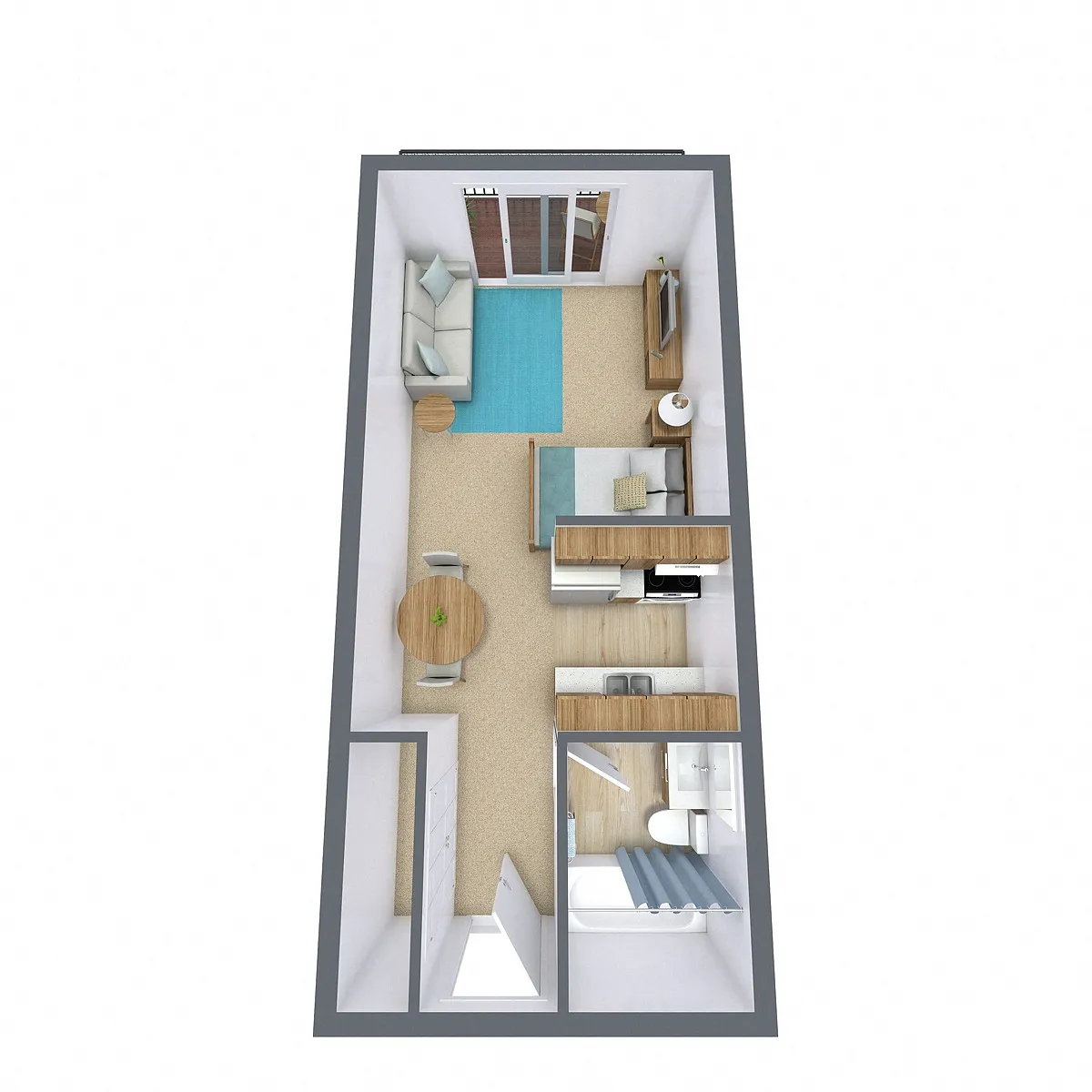 Floor plan Efficiency 01C