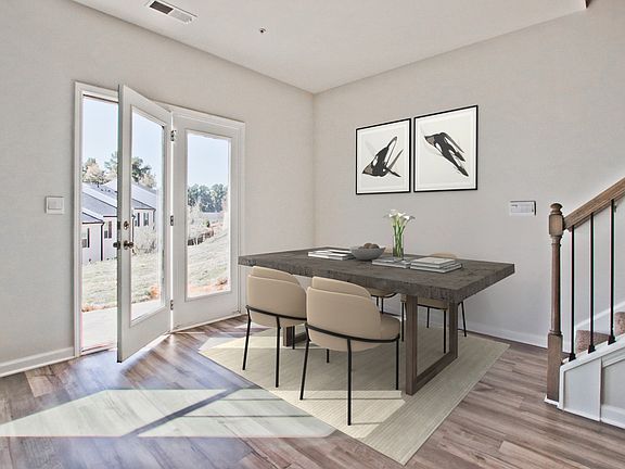 Dining area in the Carmine floorplan at a Meritage Homes community in Atlanta, GA.