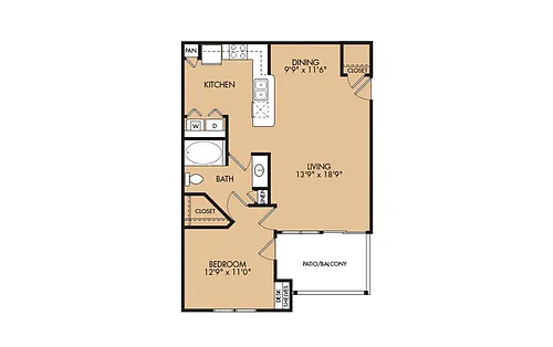 Floor plan A6 -1X1