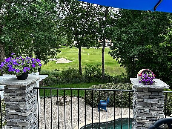 View from upper patio