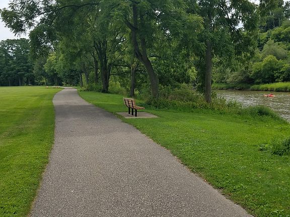 The "River Walk" is right out your door, walk, run, skate, bike, enjoy!