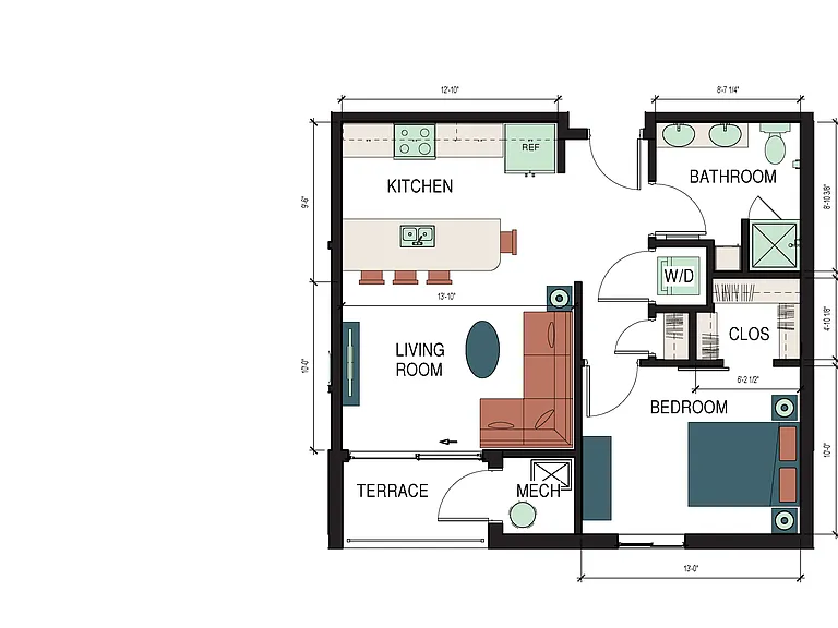 SIX_2D Floor Plans - Dimensions - Maud SIX_2D Floor Plans - Dimensions - Maud