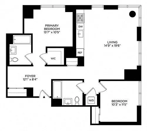 Floor plan 2AR Penthouse North