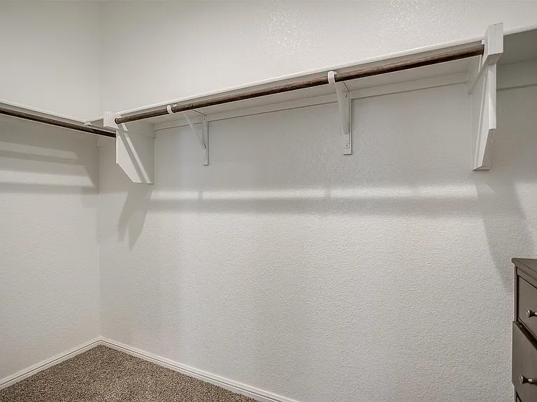 Nice primary closet.