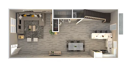 Floor plan 3-Bedroom Townhome