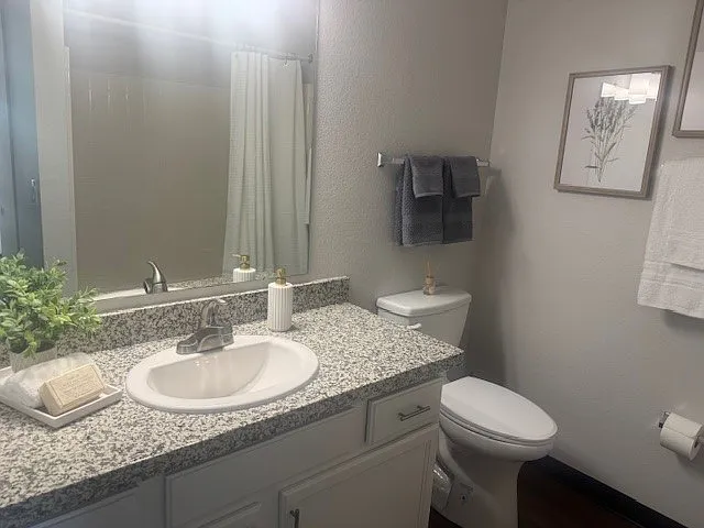 Renovated unit 1 bedroom model bathroom
