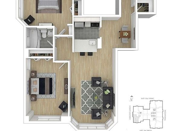 3rd image of 151-155 E 31st St #E23l