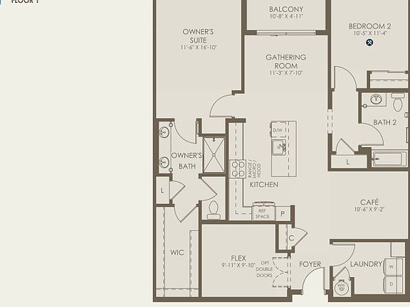 Clarkston Floor Plan, Quick Move-In Home, Floor 1