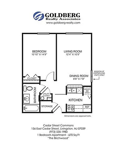 Floor plan One Bedroom