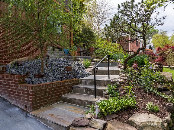 Landscaped Front Steps