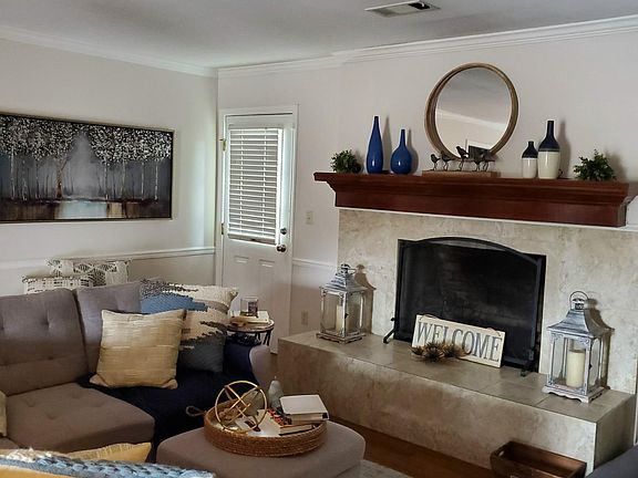 Cozy fireplace adds to the ambiance.