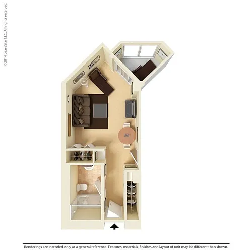 Floor plan Regular Studio City Slicker