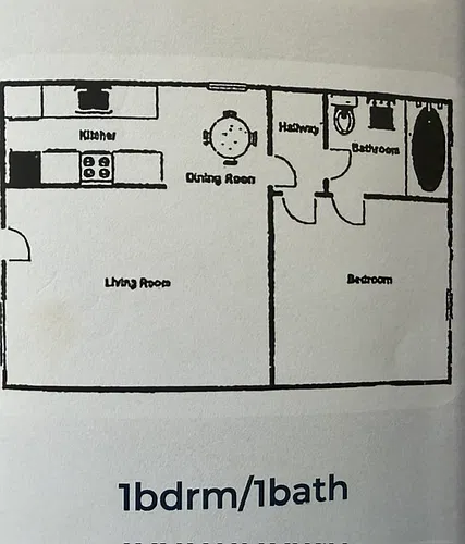 Floor plan 1 Bedroom