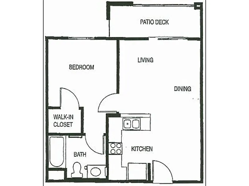 Floor plan 1X1-517