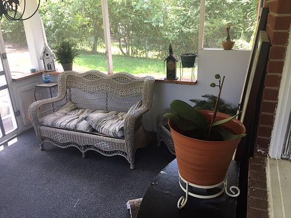 Back porch perfect for relaxing