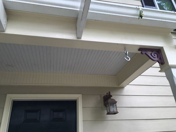 Bead board ceiling exterior