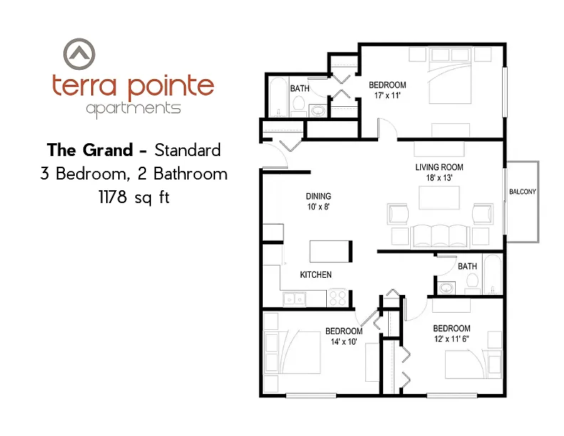 Floor plan The Grand - Standard