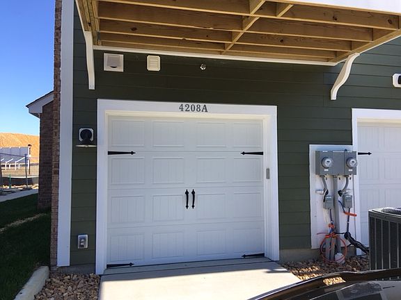 Rear garage door 