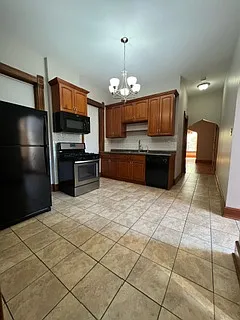 Kitchen view from back door