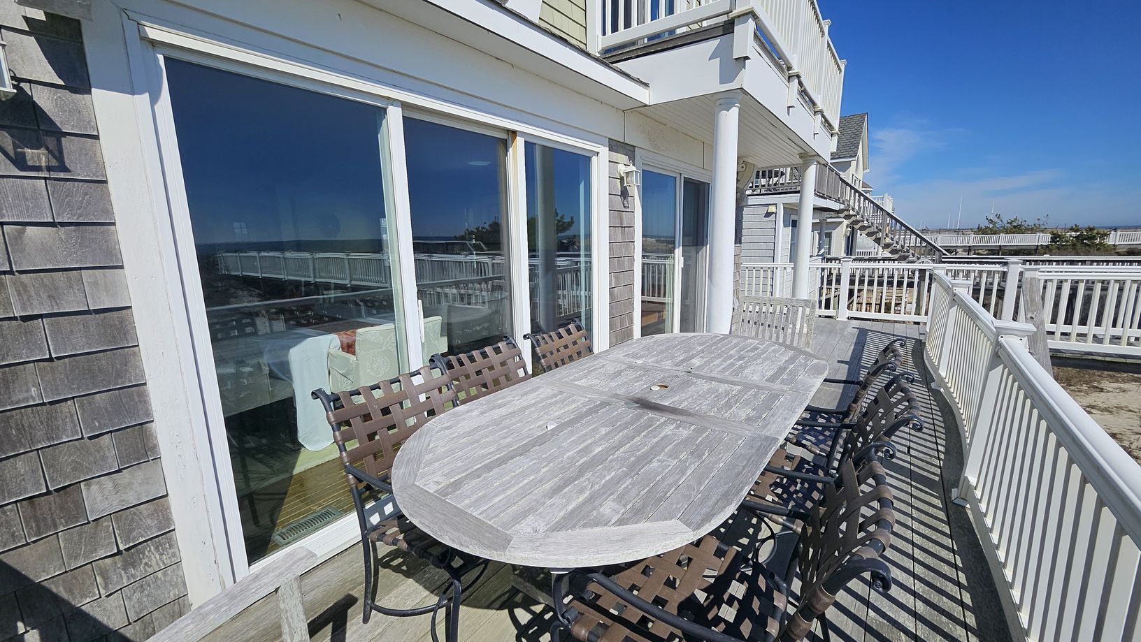  Oceanfront deck off living room