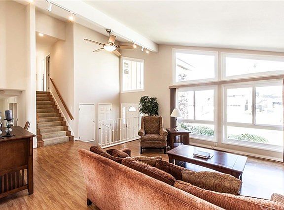 View of the living room from the dining room