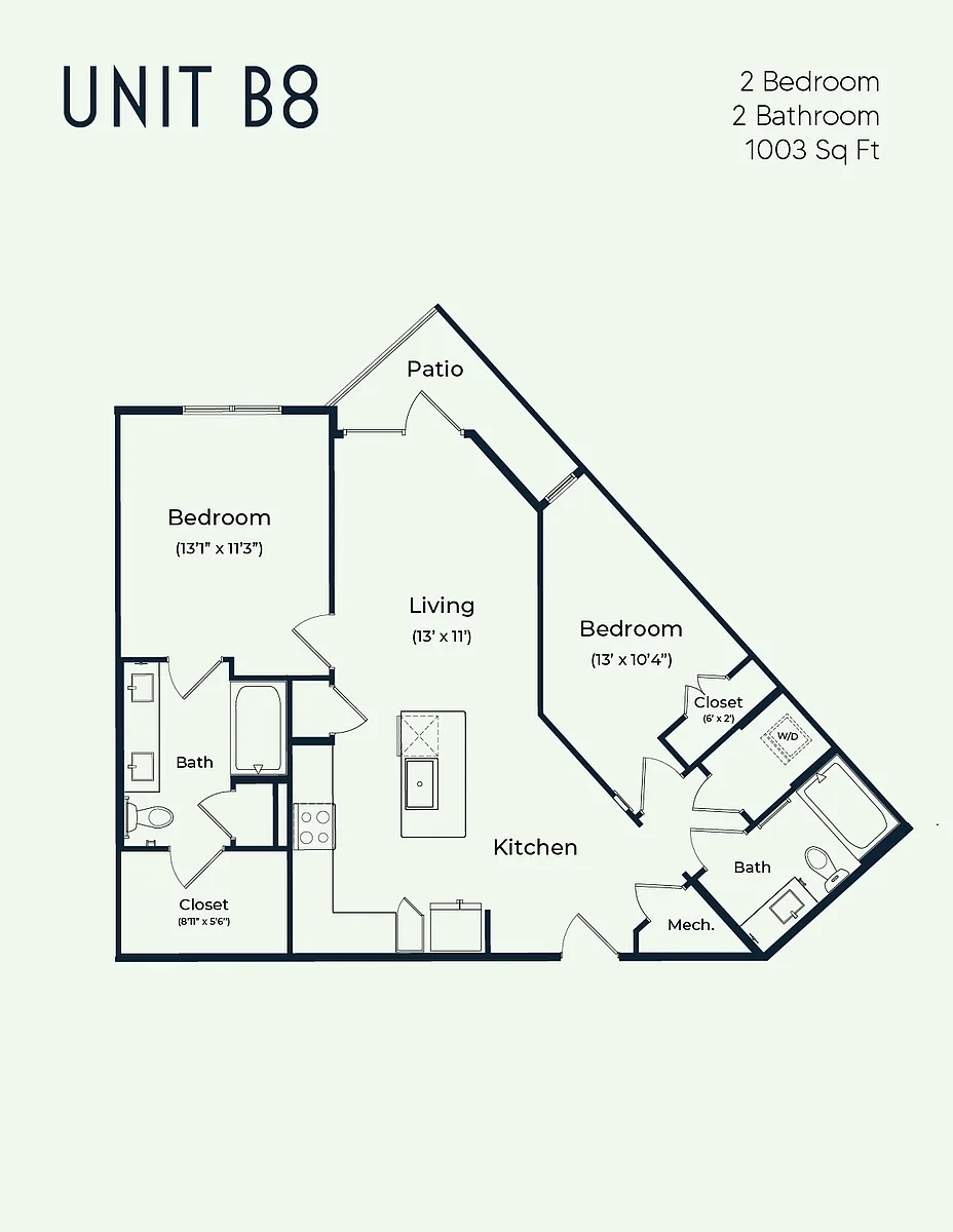 Floor plan B8