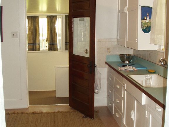 kitchen to backyard