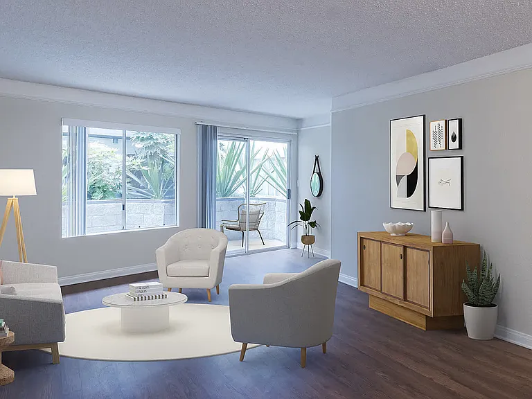 Living Room with Patio