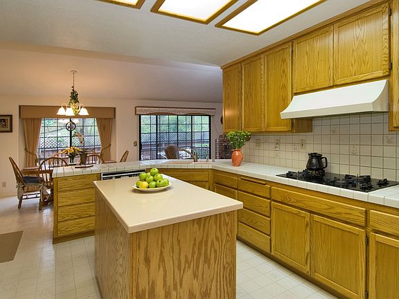 Central Kitchen with so much counter and storage!