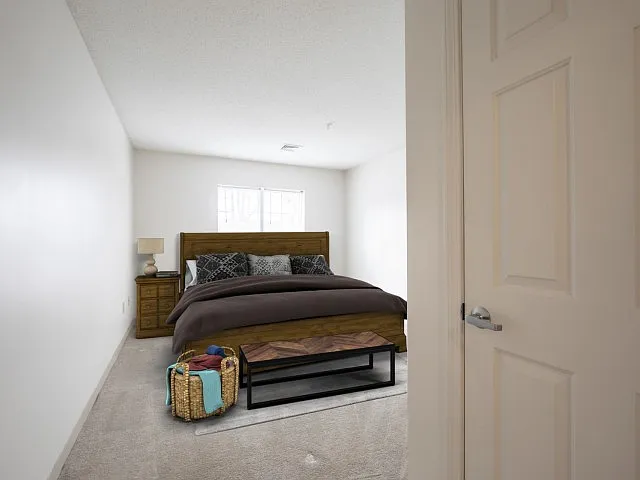 Virtually Staged Bedroom