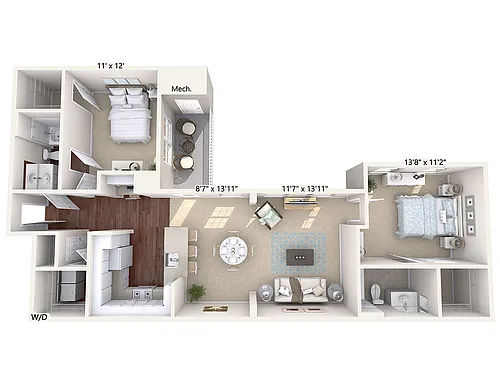 Floor plan B2-Std-Upper