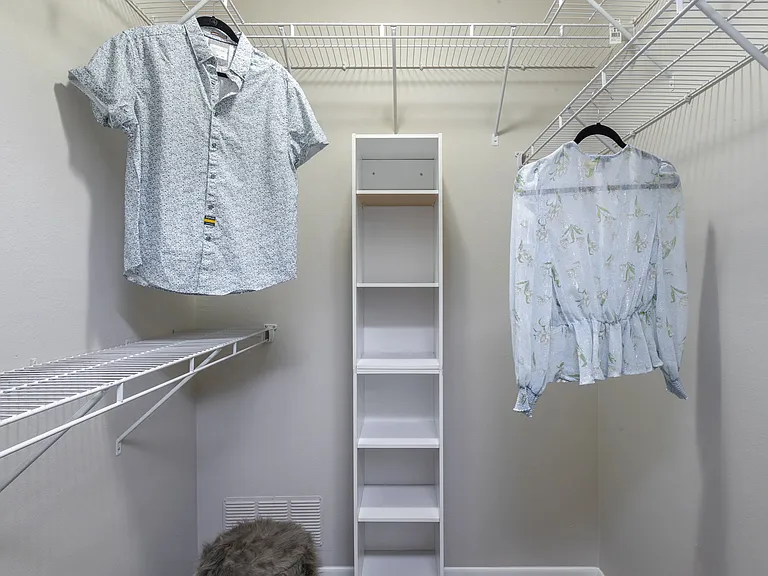 Select floor plans offer walk-in closets designed for your wardrobe's dreams.