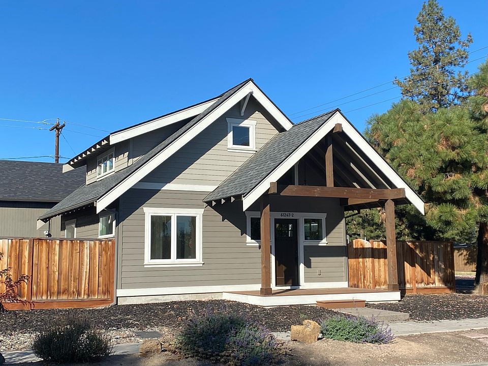 Front view, single story living with a storage loft.