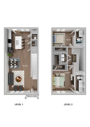 Floor plan Townhome 2