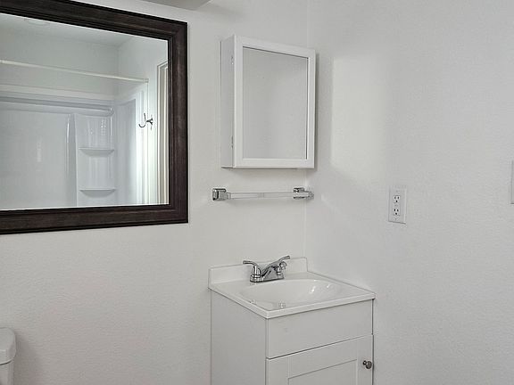 New sink, vanity, medicine cabinet