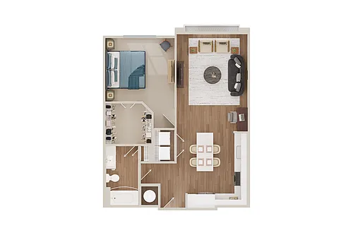 Floor plan 1B-D