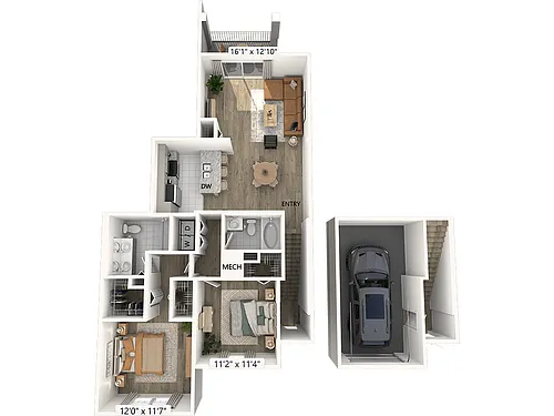 Floor plan B2-garage