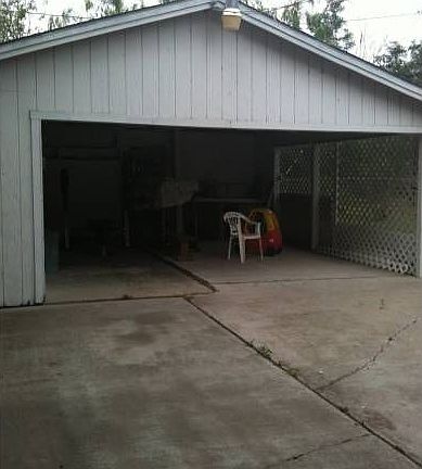 Covered garage and patio