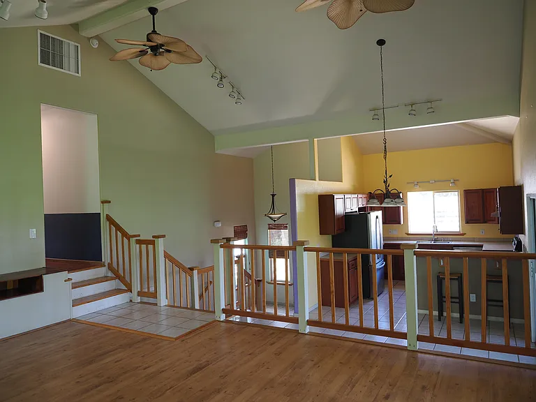 Hallway on the left leads to bedrooms