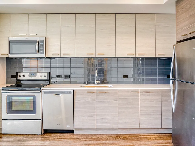 Designer, quiet close cabinetry
