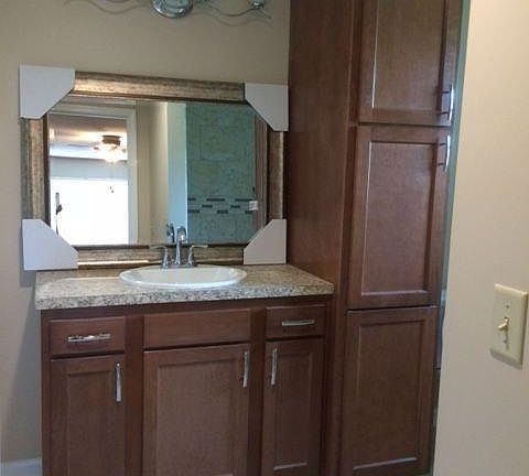 Master bathroom vanity